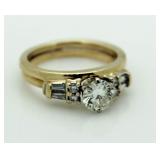 14kt Gold Brilliant 1.00 ct Diamond Solitaire Ring