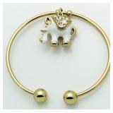 Swarovski Elephant Charm Bracelet