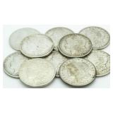 (10) 1921 Morgan Silver Dollars