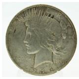 1934-S Peace Silver Dollar *KEY Date