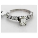 $25,368 14kt Emerald Cut 1.71 ct VVS Diamond Ring