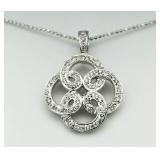 White Topaz Designer Pendant