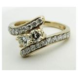 14kt Gold 1.00 ct Forever Us 2 Stone Diamond Ring