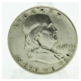 1949 Franklin Silver Half Dollar *1st Year