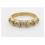 14kt Gold Two Tone Diamond Ring