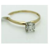 14kt Gold Brilliant .70 ct Diamond Solitaire Ring