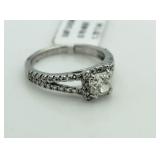 14kt Gold Cushion Cut 1.72 ct Diamond Ring