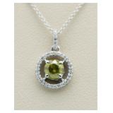 14kt Gold Fancy Yellow Diamond Pendant