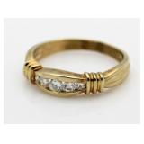14kt Gold Diamond Anniversary Ring
