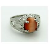 Orange Star Sapphire Fashion Ring