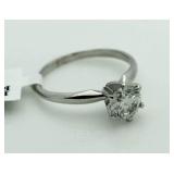 $12,386 14kt Gold 1.10 ct Diamond Solitaire