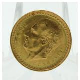 1945 Dos Medio Pesos $2.50 Gold Piece