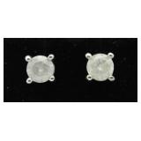 Brilliant 2.00 ct Diamond Solitaire Earrings