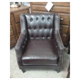 Elements Brown Nailhead Trimmed Chair