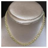 14kt Gold 18" Diamond Cut Rope Necklace