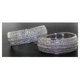 Brilliant XXL 2.00 ct Diamond Hoop Earrings