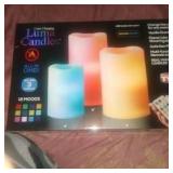 Color Changing Luma Candles, Vanilla Scented,