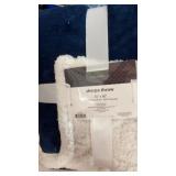 50" x 60" Sherpa Navy & White Throw