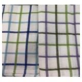 (12) Pc Smart Home Plaid Check Cotton Kitchen