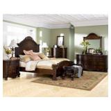 Ashley North Shore 5 pc Queen Panel Bedroom Suite