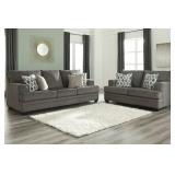 Ashley 77204 Slate 92" Sofa & Love Seat