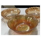 (3) Estate Carnival Bowls