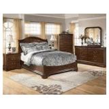 Queen Louis Philippe 5 pc Sleigh Bedroom Suite