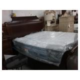 Ashley King Sleigh Bed. Minor Damage AS-IS