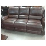 Elements TOP GRAIN LEATHER Power Reclining Sofa &