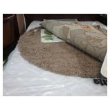 Brown Circle Area Rug