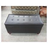 Ashley Black Storage Ottoman
