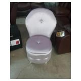 Small Purple Storage Chair