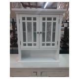 White Two Door Accent Piece