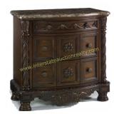 Ashley North Shore Marble Top Nightstand