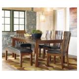 Ashley 594 Ralene Dining Room Table, 4 Chairs, &