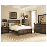 Coaster King Bedroom Suit. King Bed, Dresser,