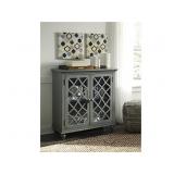 Ashley Gray Rustic Accent Cabinet