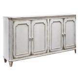 Ashley White Rustic Accent Cabinet
