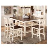 Ashley 583 Whitesburg Counter Height Table And 6