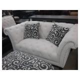 Elements Chesterfield Button Tuffeted Loveseat