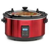 Cooks Latch And Travel Slow Cooker 5-Quart