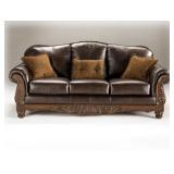 Ashley North Shore LEATHER Sofa & Love Seat