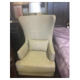 Elements tan wingback chair
