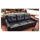 Ashley 691 LEATHER sofa (navy)