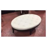 Coaster button tufted ottoman