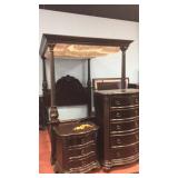 Elements queen canopy bedroom suite