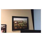 Stunning Large oil on canvas Tuscan scene