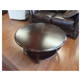 Ashley round coffee table and two end tables