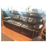 Ashley 647 LEATHER power reclining sofa & loveseat