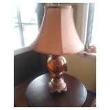 Ashley amber glass table lamps